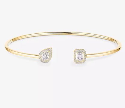 [Spark]M Delicate Double-Diamond Bracelet