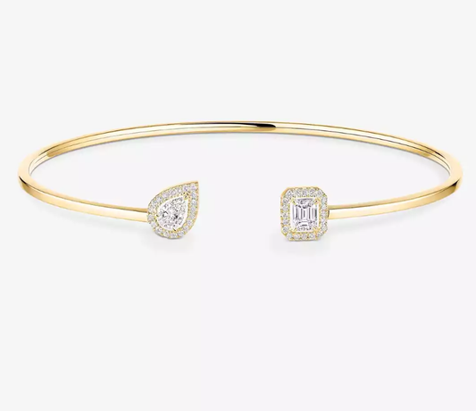 [Spark]M Delicate Double-Diamond Bracelet