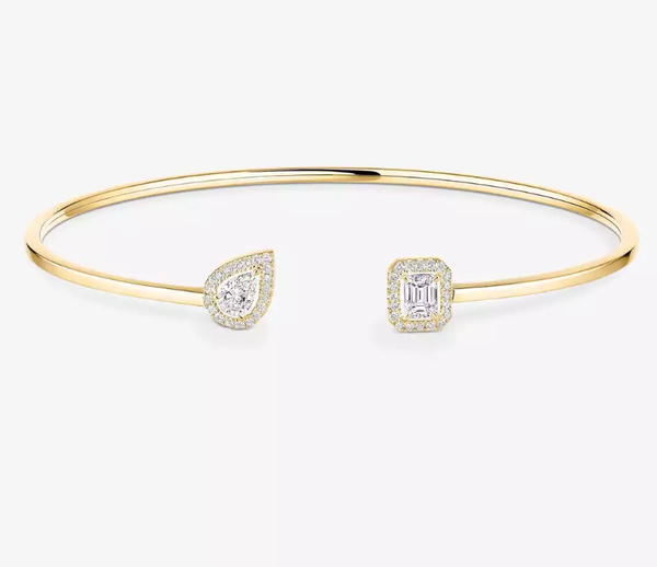 [Spark]M Delicate Double-Diamond Bracelet
