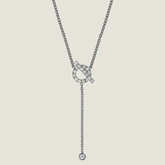 [Spark]FINESSE SILVER DIAMOND NECKLACE