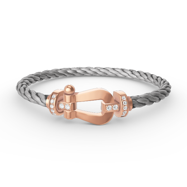 [Spark]FORCE LARGE HORSESHOE HALF DIAMOND BRACELET Spark GOLD