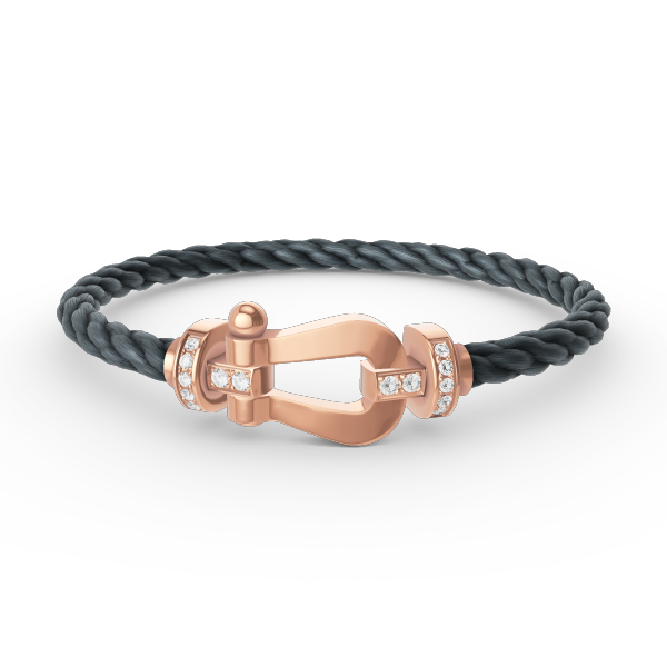 [Spark]FORCE LARGE HORSESHOE HALF DIAMOND BRACELET Spark GOLD