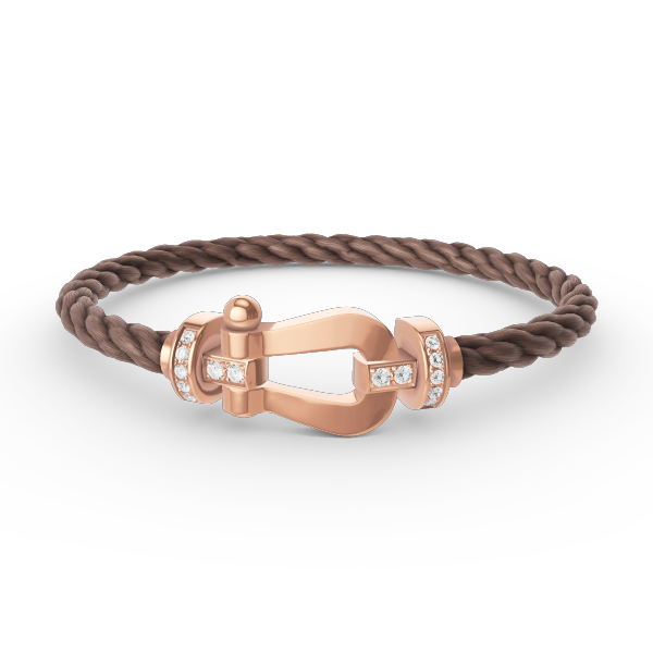 [Spark]FORCE LARGE HORSESHOE HALF DIAMOND BRACELET Spark GOLD