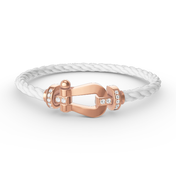 [Spark]FORCE LARGE HORSESHOE HALF DIAMOND BRACELET Spark GOLD
