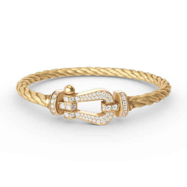 [Spark]FORCE LARGE HORSESHOE FULL DIAMOND BRACELET GOLD