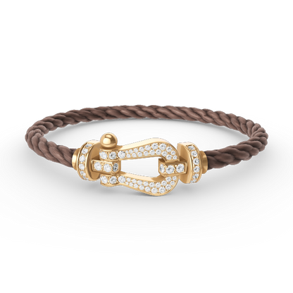 [Spark]FORCE LARGE HORSESHOE FULL DIAMOND BRACELET GOLD
