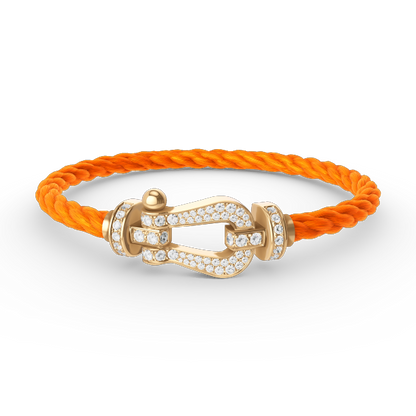 [Spark]FORCE LARGE HORSESHOE FULL DIAMOND BRACELET GOLD