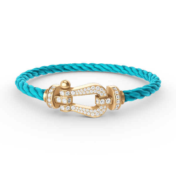 [Spark]FORCE LARGE HORSESHOE FULL DIAMOND BRACELET GOLD