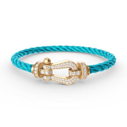 [Spark]FORCE LARGE HORSESHOE FULL DIAMOND BRACELET GOLD