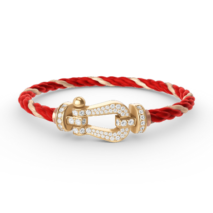 [Spark]FORCE LARGE HORSESHOE FULL DIAMOND BRACELET GOLD