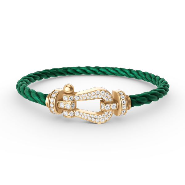 [Spark]FORCE LARGE HORSESHOE FULL DIAMOND BRACELET GOLD