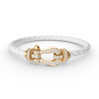 [Spark]FORCE LARGE HORSESHOE FULL DIAMOND BRACELET GOLD