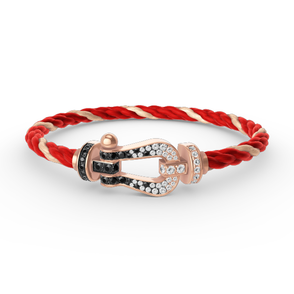 [Spark]FORCE LARGE HORSESHOE BLACK WHITE DIAMOND BRACELET Spark GOLD