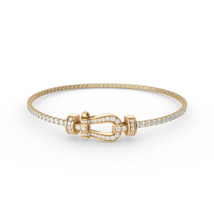 [Spark]FORCE  HORSESHOE  DIAMOND TENNIS BRACELET