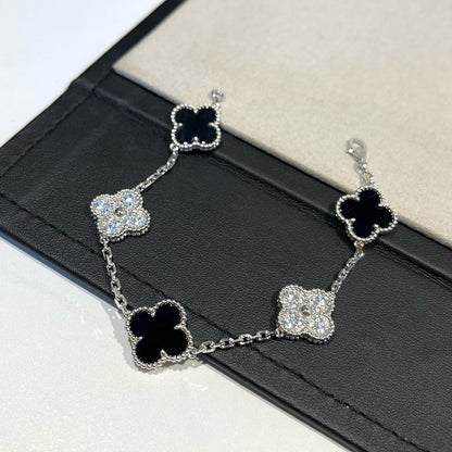 [Spark] CLOVER 5 MOTIF ONYXS BRACELET COLLECTION