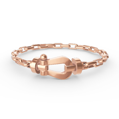 [Spark]FORCE LARGE HORSESHOE CLASP  METAL BRACELET