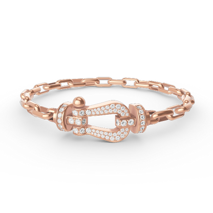 [Spark]FORCE LARGE HORSESHOE CLASP  METAL BRACELET