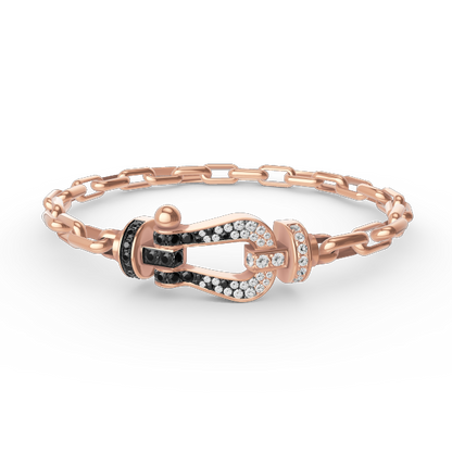 [Spark]FORCE LARGE HORSESHOE CLASP  METAL BRACELET