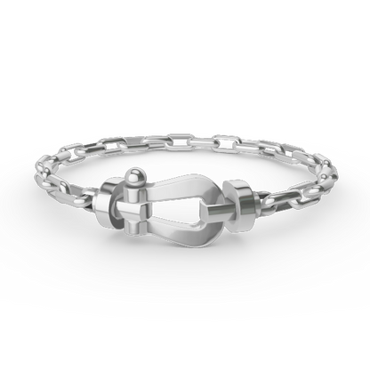 [Spark]FORCE LARGE HORSESHOE CLASP  METAL BRACELET