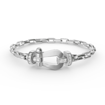 [Spark]FORCE LARGE HORSESHOE CLASP  METAL BRACELET
