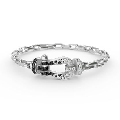 [Spark]FORCE LARGE HORSESHOE CLASP  METAL BRACELET