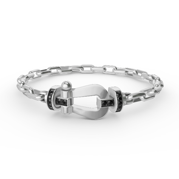 [Spark]FORCE LARGE HORSESHOE CLASP  METAL BRACELET
