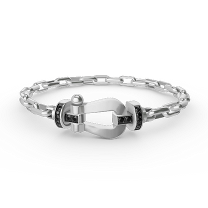 [Spark]FORCE LARGE HORSESHOE CLASP  METAL BRACELET