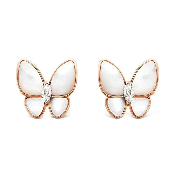 [Spark]BUTTERFLY MOP DIAMOND EARRINGS