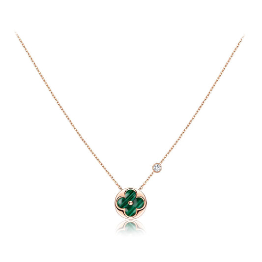 [Spark]SUN PEDANT PINK GOLD 1 DIAMOND NECKLACE
