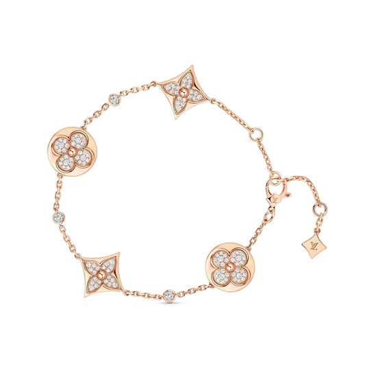 [Spark]STAR AND SUN 4 MOTIFS GOLD DIAMONDS BRACELET