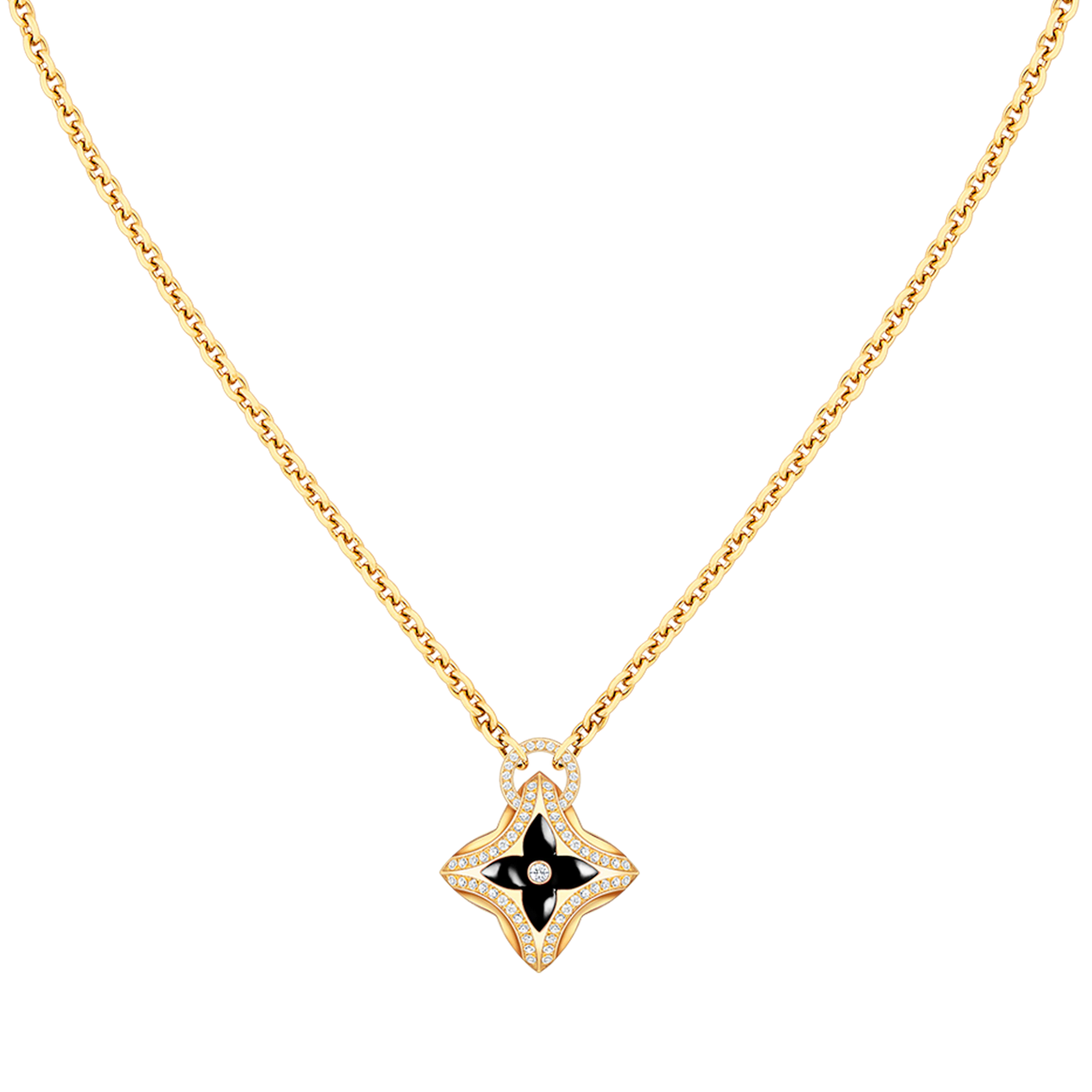 [Spark]STAR PEDANT PINK GOLD DIAMOND NECKLACE