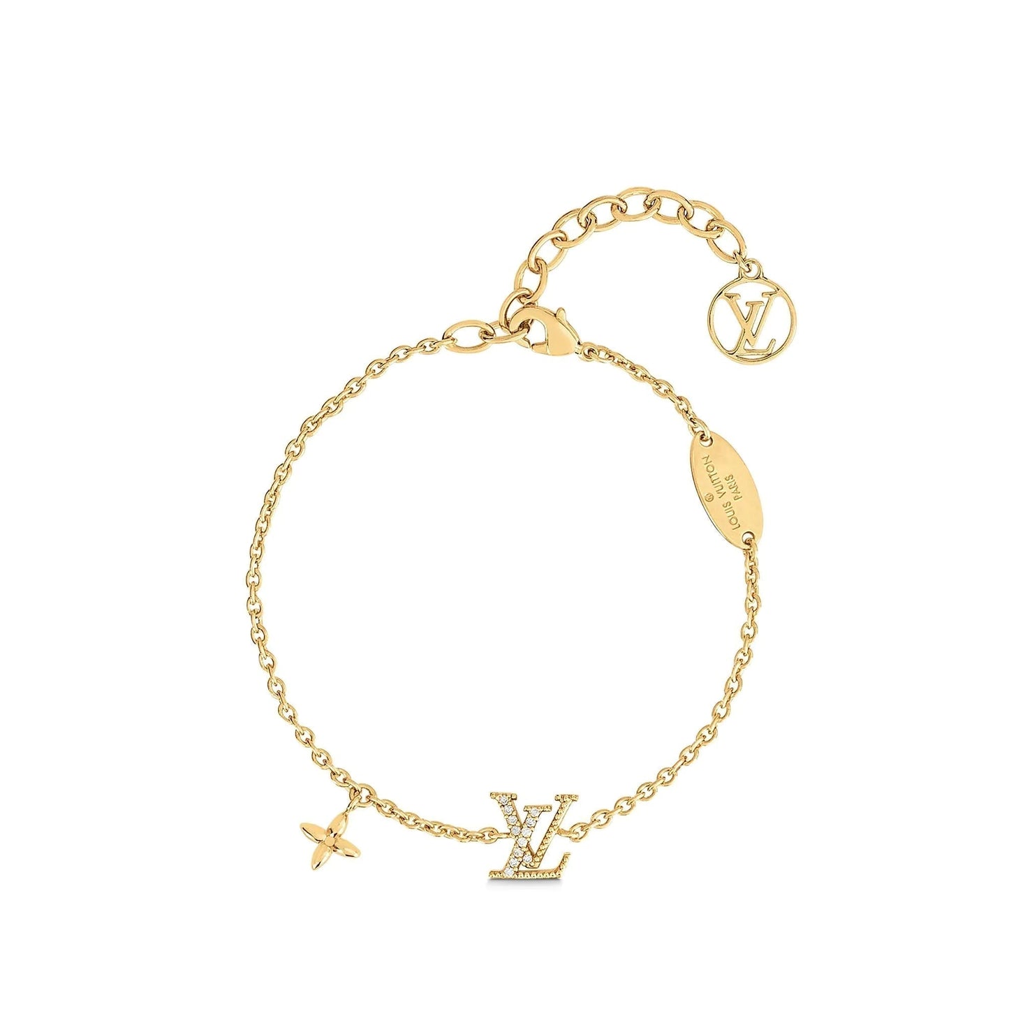 [Spark]LOGO STAR MOTIF GOLD BRACELET