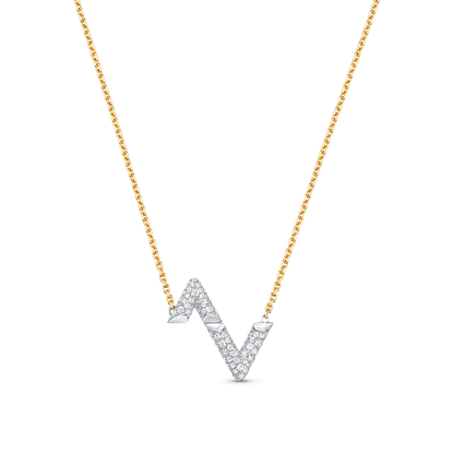 [Spark]VOLT SILVER DIAMOND PEDANT NECKLACE