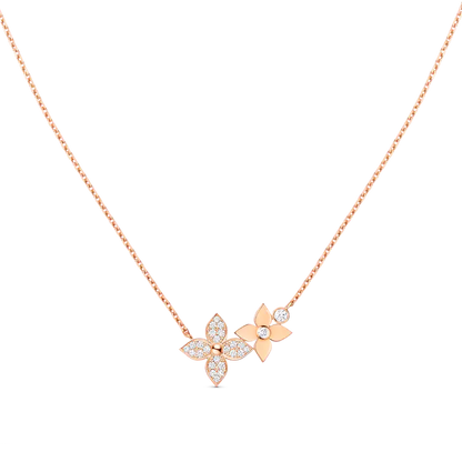 [Spark]STAR BLOSSOM NECKLACE PINK GOLD DIAMONDS