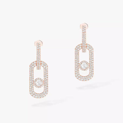 [Spark]So Move XL Pave_-Set Diamond Pendant Earrings
