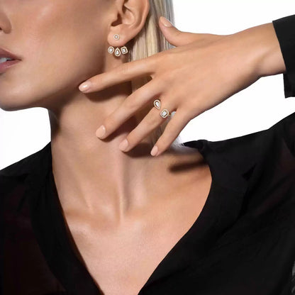 [Spark] My Twin Trio  Diamond Earrings