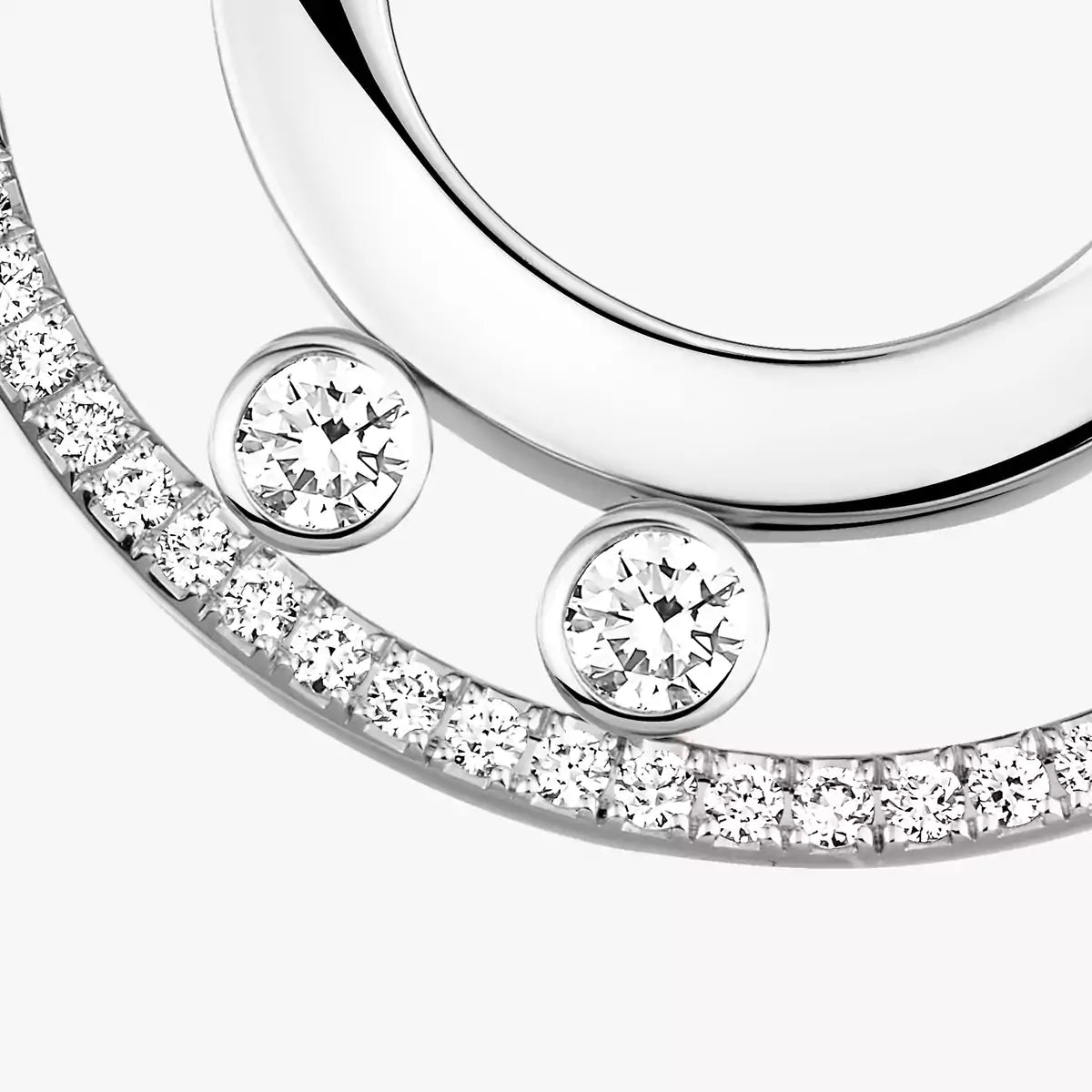 [Spark]Move Romane Small Diamond Hoop Earrings