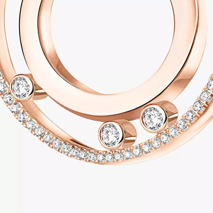 [Spark]Move Romane Small Diamond Hoop Earrings