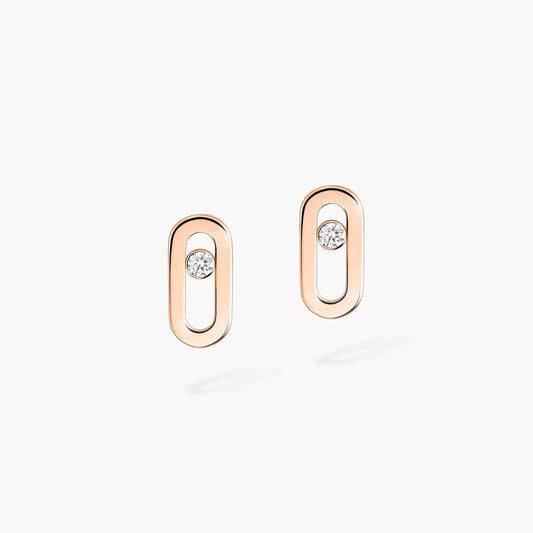 [Spark]Move Uno Diamond Stud Earrings