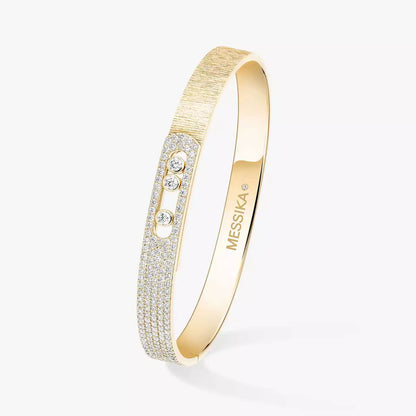 [Spark]Move Noa Ciselé half pavé bangle