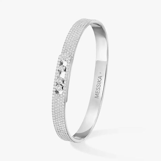 [Spark]Move Noa Full Pavé Diamond Bangle Bracelet