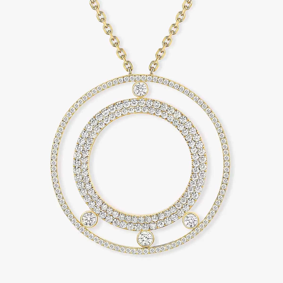 [Spark]Move Romane Long Pave_-Set Diamond Necklace