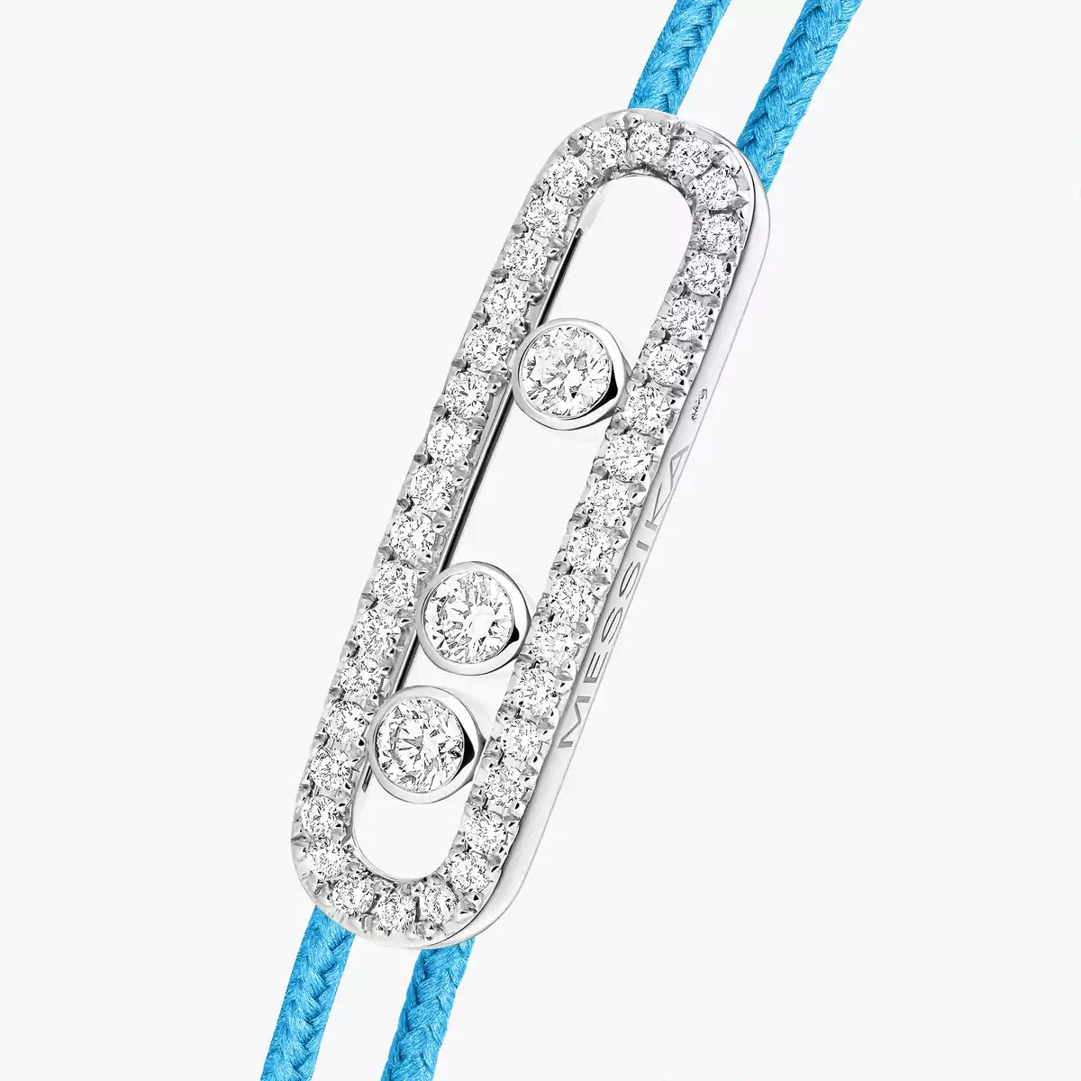 [Spark]Messika Care(s) pink cord pavé bracelet