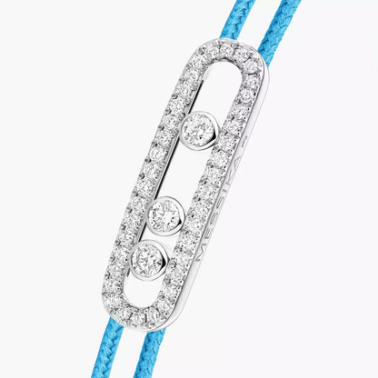 [Spark]Messika Care(s) pink cord pavé bracelet