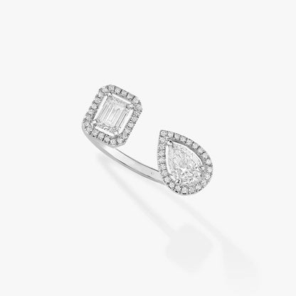 [Spark]MY TWIN TOI & MOI SILVER DIAMOND RING