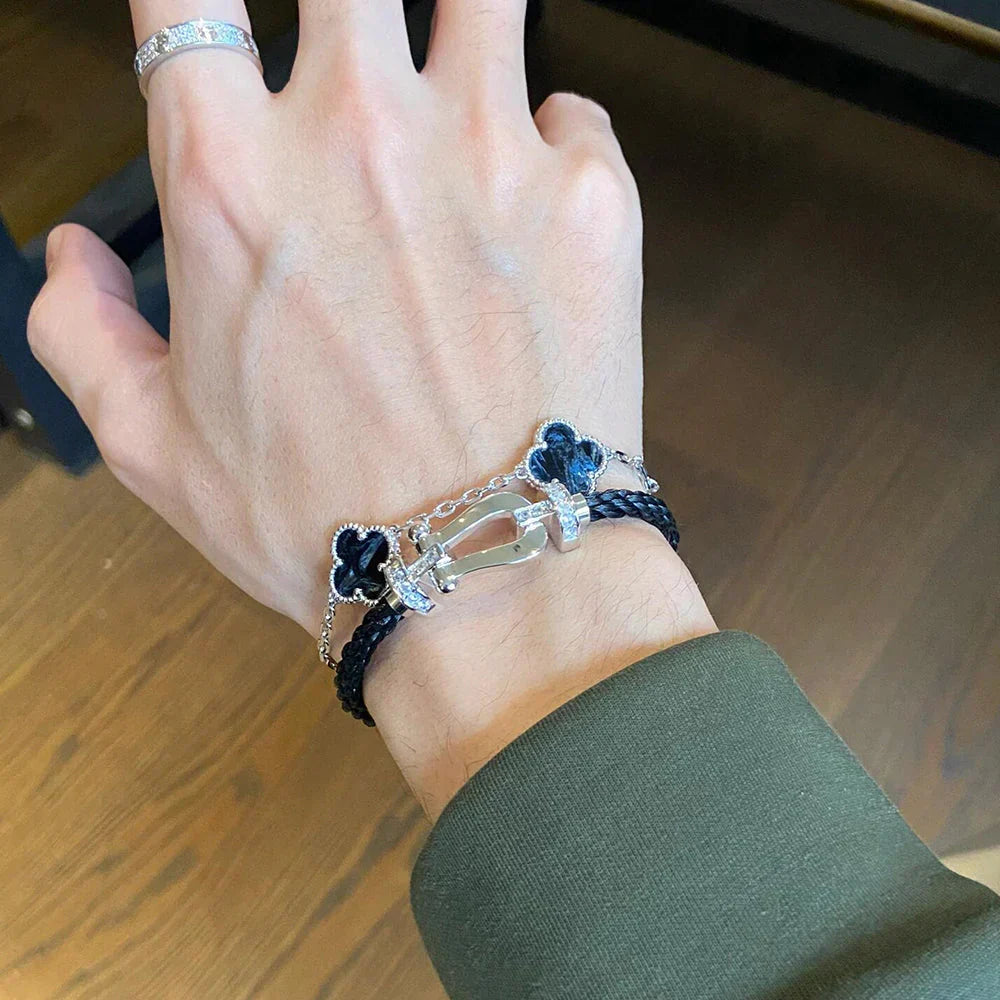 [Spark]CLOVER 5 MOTIF PIETERSITE BRACELET COLLECTION