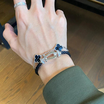 [Spark]CLOVER 5 MOTIF PIETERSITE BRACELET COLLECTION