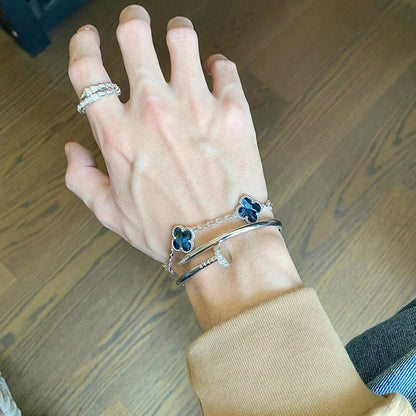 [Spark]CLOVER 5 MOTIF PIETERSITE BRACELET COLLECTION