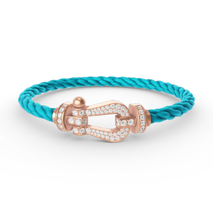 [Spark]FORCE LARGE HORSESHOE FULL DIAMOND BRACELET Spark GOLD