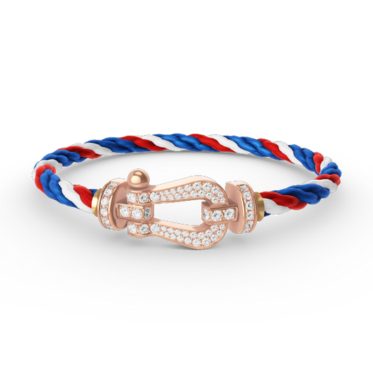 [Spark]FORCE LARGE HORSESHOE FULL DIAMOND BRACELET Spark GOLD